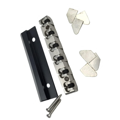 43mm Stainless Steel Guitar Roller Bridge Replacement Adjustable String Spacing Smooth and Durable