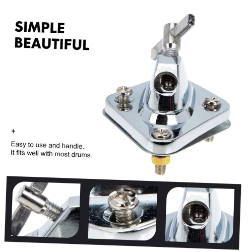 Alloy Bass Drum Leg Base Stand, Stable Low Profile Support, Easy Quick Replacement 1