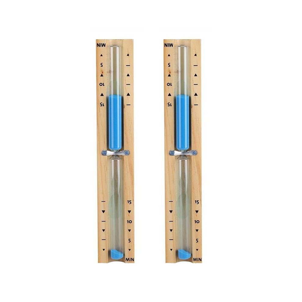 Semoic 2X 15 Minute Timer Sauna Wall Rotating Sand Timer Countdown Clock 15 Minute ()