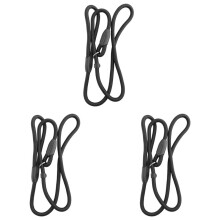 3X Sturdy Pet Collar Rope Nylon Dog Slip Training Walking Lead with P Chain 1cm Black