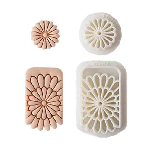 Plastic Bohemian Flower Earring Molds Polymer Clay Cutters-992