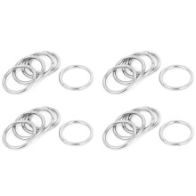 30mm X 3mm Edelstahl Gurtband Baerenstark Geschweisster O-Ringe 20 Stueck