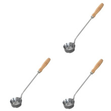3X Cocina de Acero Inoxidable Molde para Hacer Pasteles Molde para Carne Molde para el Hogar Cuchara de Carne Frita
