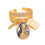 Bague Crucifix vierge pour croyants, Construction en cuivre, 1