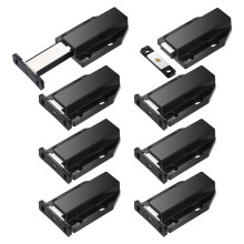 8 Pack Magnetic Push  Heavy Duty Push to Open Cabinet Hardware Push Release Magnets Touch , Black