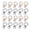 Pack of 20 Sturdy Rotating Keychains Unique Shape Metal for-SS3 1