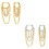 Boucles d'oreilles à pampilles minimalistes avec-JDE0307007 2