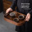 Tea Tray Home Small Tray Tea Cup Tea Tray Tea Set Storage Plate Solid Bamboo Tea Plate M 2