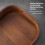 Tea Tray Home Small Tray Tea Cup Tea Tray Tea Set Storage Plate Solid Bamboo Tea Plate M 1