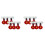 12PCS Water Drinking Cups Chicken Watering Automatic Poultry Feeding Drinkers 1