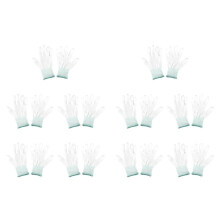 10 Paar ESD PC Computer Arbeiten Anti-Rutsch Anti-Skid Anti-Statik Weiss Handschuhe Neu