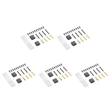 5X Metal Servo Fixed Mount Bracket Kit for MN D90 D91 D99S MN99S 1/12 RC Truck Car Upgrade Parts Accessories,Black