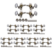 32 Pcs 4 String Ukulele Tuning Pegs Set, Durable Metal Heads with Secure Ferrule Fit