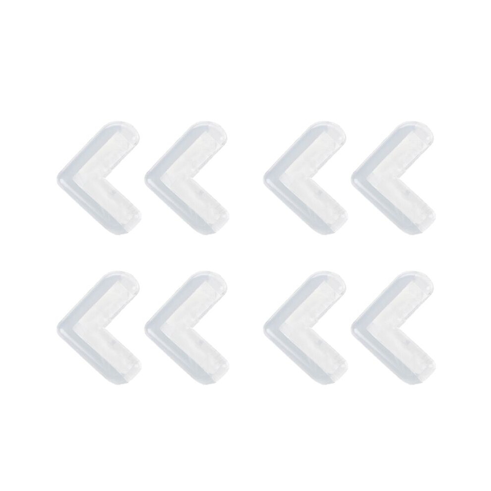 Baby Safety Soft Silicone Shelves Desk Cupboard Corner Protector 8 Pcs Semoic