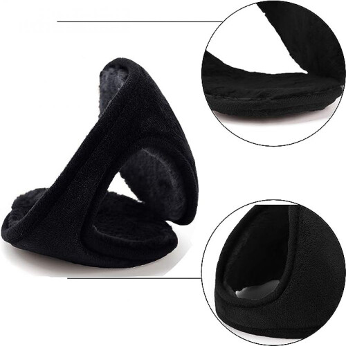 Μαλακά χειμερινά ωτοασπίδες από ύφασμα fleece, πτυσσόμενες ωτοασπίδες με ένα 2