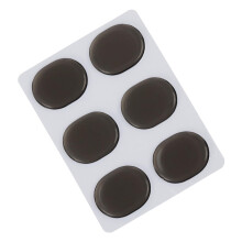 Drum Gel Pads for Snare Drum Tone Control Reusable Silicone Dampeners Easy to Clean Coffee Oval