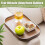 Multi-Purpose Tray Storage Tray Sofa Handrail Special Storage Tray Remote Control Snacks and Beverage Placement Storage Round Brown 6