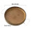 Multi-Purpose Tray Storage Tray Sofa Handrail Special Storage Tray Remote Control Snacks and Beverage Placement Storage Round Brown 8