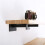 2Pcs Wall Shelf Iron Support Heavy Duty Floating Bracket Black Board Home Office Kitchen Storage Rack Shoe Ledge 5