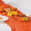 6 Pack Orange Cheesecloth Table Runners Gauze Table Runners 10 Feet Long Translucent 8