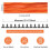 6 Pack Orange Cheesecloth Table Runners Gauze Table Runners 10 Feet Long Translucent 9