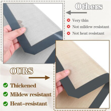 2PCS Silicon Baking Mats, Reusable Silicon Baking Mat Sheet, Baking Sheets Non-Stick, Food Safe Baking Mats