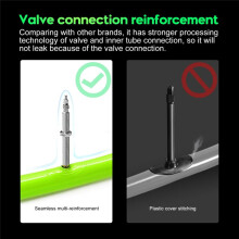Suitable for 700X18/28C Road Bike Tire Inner Tube 45mm Length Presta Valve Ultra-Light 26g TPU Bicycle Inner Tube