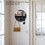 Key Holder Wall Mount, Decorative Key Rack with Hooks and Shelf, Wood, Black 4