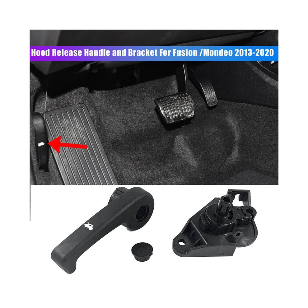 3X Hood Release Handle Pull Handle Lever And Bracket For 2013-2020 Fusion / Mondeo Ds7z-99042C74-A 6032730222289