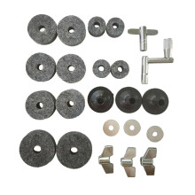 23pcs Cymbal Replacement Parts Set Durable Drum Hardware Accessories for Quick Hi Hat