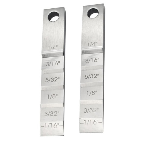 4x Pipefitter Tools,2130 Small Pipe Spacer Wedge Stepped Guage (3/4 X 4inch),Pipe Fitting Tool for Pipe Spacing Welding 2