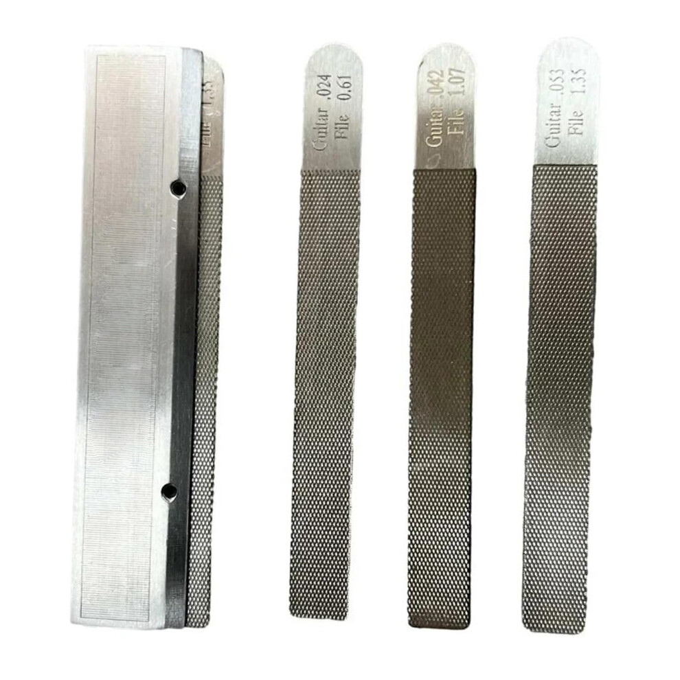 4Pcs Guitar Fret Crowning File Set For Precise Leveling And Slot Filing, Luthier Tools 9092120930511