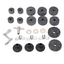 Cymbal Replacement Kit 23 Piece Drum Cymbal Accessories with Felt Pads Sleeves Washers for Non Slip Noise Reduction