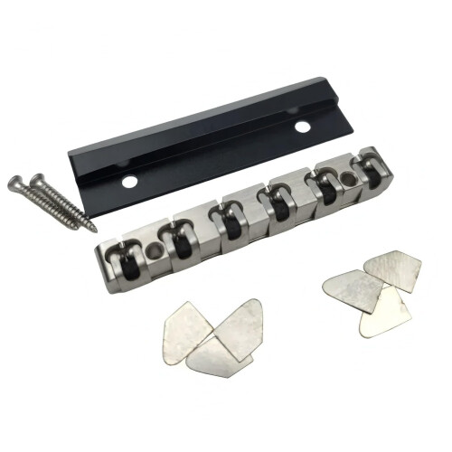 43mm Stainless Steel Guitar Roller Bridge Replacement Adjustable String Spacing Smooth and Durable 2