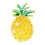 Adorable Pineapple Design Brooch Featuring Shining Stones For 1