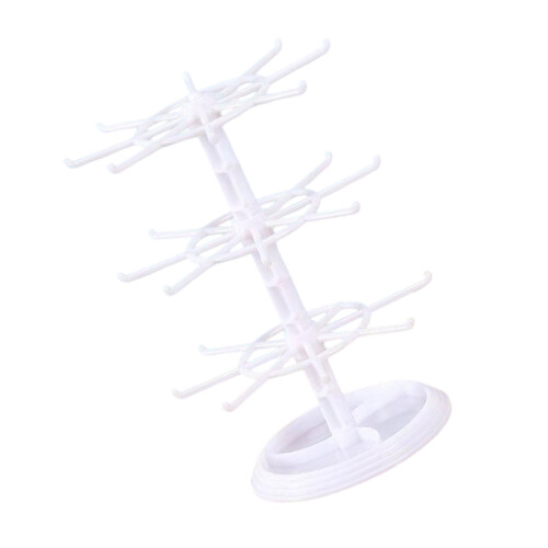 Contemporary Jewelry Showcase Stand Clear Construction-White