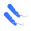 Reliability Ice Skate Lace Tightener with Ergonomic Handle-Blue 1