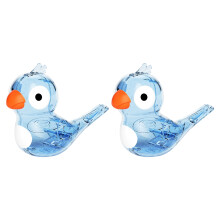 2er-Pack farbenfrohe Wasservogelpfeifen für den-Blau