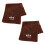 2pcs Soft Quick Drying Gym Towel Multiple Color-Coffee Color 1