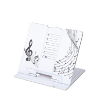 Sheet Music Stand 6Level Adjustable Angle Desktop Foldable Design for Piano Practice and Performance Color1