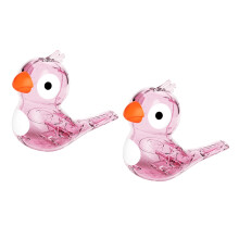 2PCS Water Bird Whistle Funny Bird Call Sound Toy for Kids-Pink
