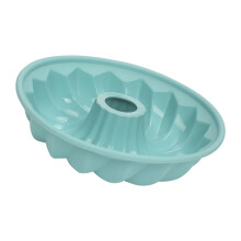 Premium Silicone Baking Molds For Fluted Bundts-Blue large