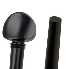 Natural Ebony Violin Chin Rest and Tuning Pegs Set with Ergonomic Support and Smooth Control