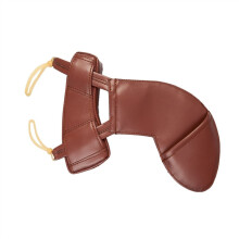 Violin Shoulder Rest 4/4 with Sheep Leather Surface, Ergonomic Fit and Elegant Brown Finish