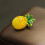 Adorable Pineapple Design Brooch Featuring Shining Stones For 5