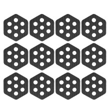 12lots Hexagonal Surfboards Grip Pad Antislip Mats Water-Black