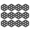 12lots Hexagonal Surfboards Grip Pad Antislip Mats Water-Black 1