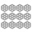 12lots Hexagonal Clear Surfs Tractions Pad Semi Clear Deck-grey 1