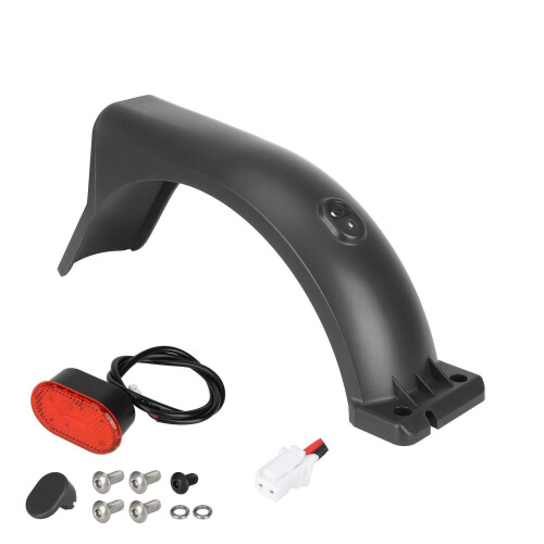 Rear Mudguard with Tail Light Waterproof Scooter Tire Wheel-B