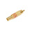 30pcs Gold Tone Male RCA Plug Audio Connector Metal Spring Adapter 2